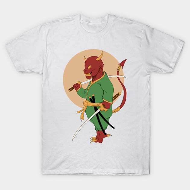 Samurai oni T-Shirt by 995dsgn